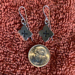 James Avery Sterling Silver Quatrefoil Earrings